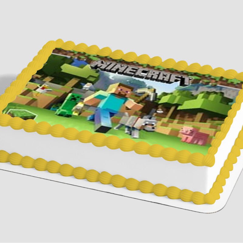 MINECRAFT Survival Mode Edible Image® by PhotoCake®