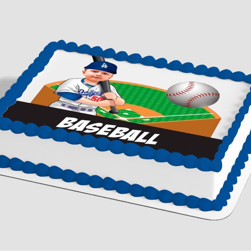 MLB® Baseball Diamond Edible Image® by PhotoCake® Frame