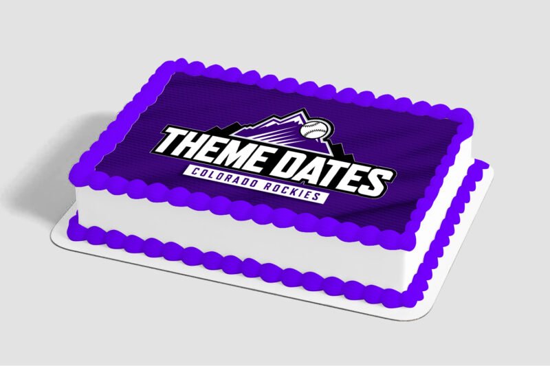 MLB® Colorado Rockies™ Edible Image® by PhotoCake®