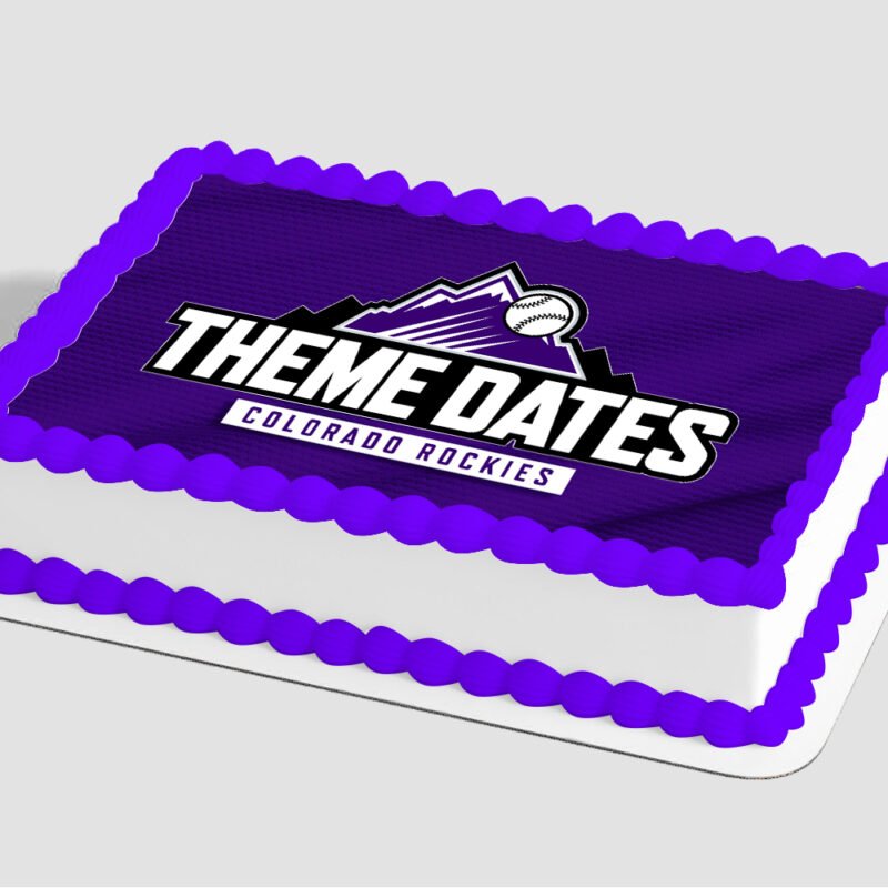 MLB® Colorado Rockies™ Edible Image® by PhotoCake®