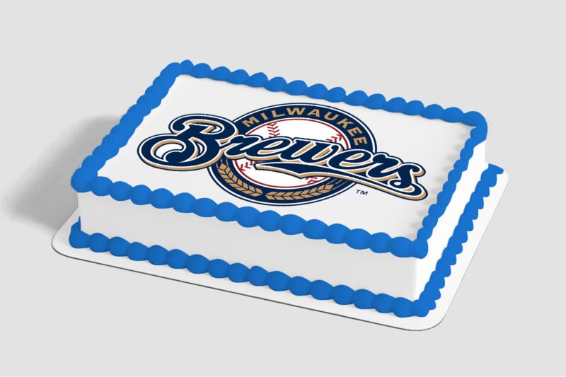 MLB® Milwaukee Brewers™ Edible Image® by PhotoCake®