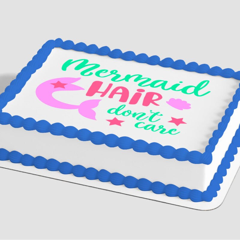 Mermaid Hair Don't Care Edible Image® by PhotoCake®