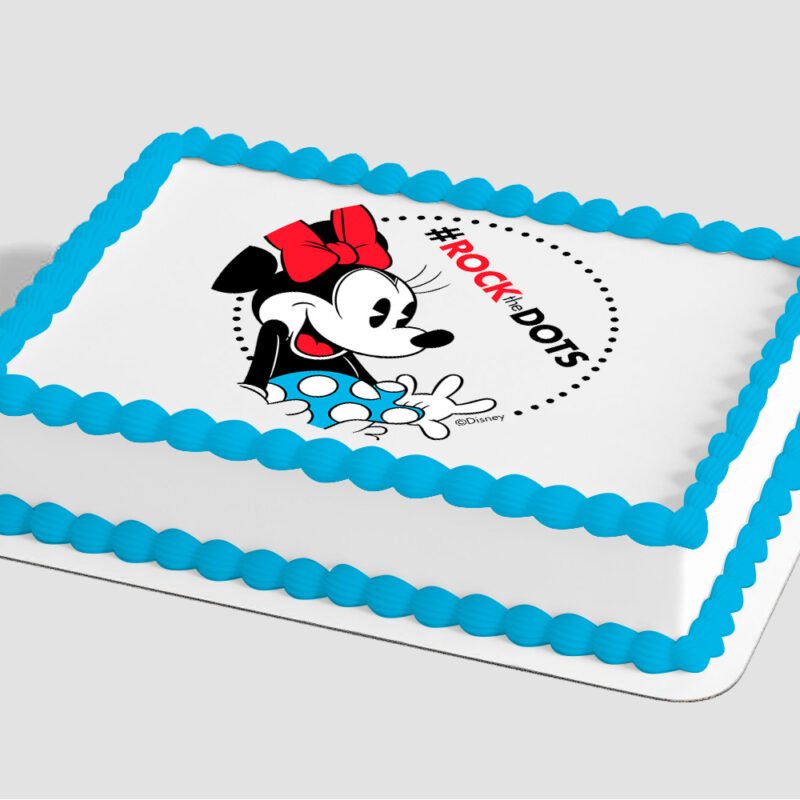 Minnie Mouse Rockin' My Dots Edible Image® by PhotoCake®