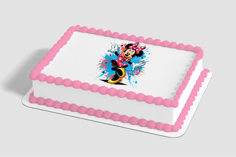 Minnie Mouse Splash Edible Image® by PhotoCake®