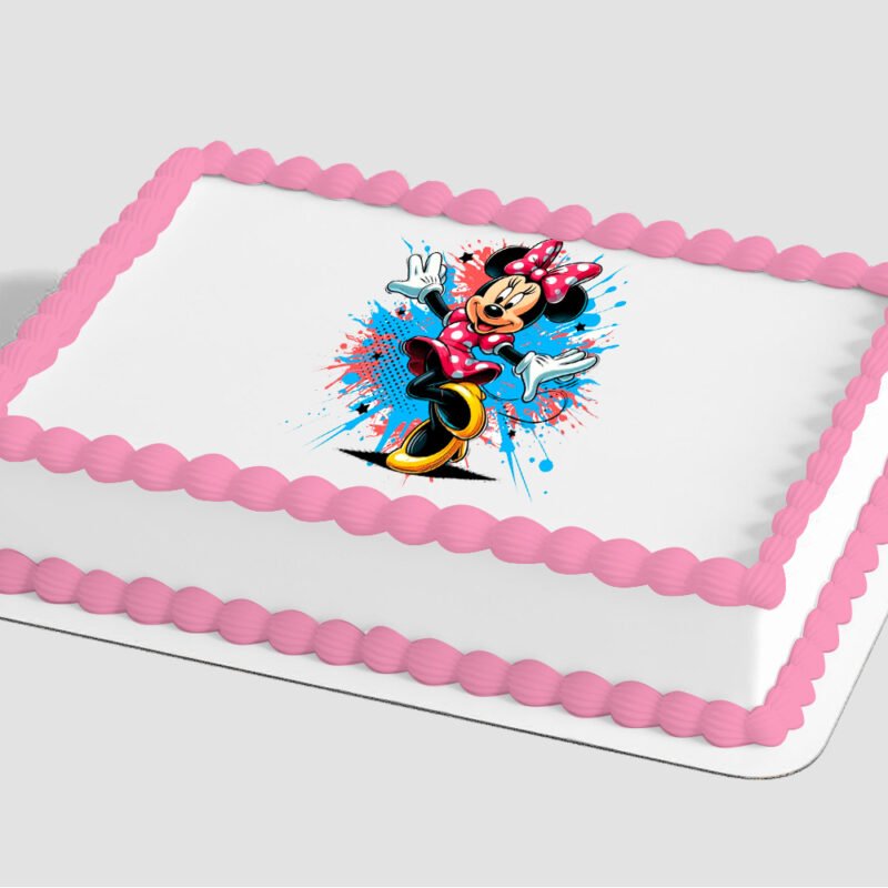 Minnie Mouse Splash Edible Image® by PhotoCake®