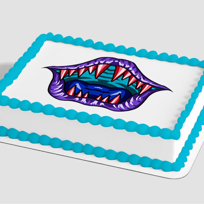 Monster Mouth Blue Edible Image® by PhotoCake®