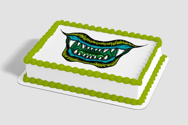 Monster Mouth Green Edible Image® by PhotoCake®