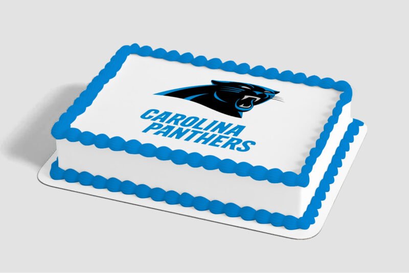 NFL Carolina Panthers Edible Image® by PhotoCake®