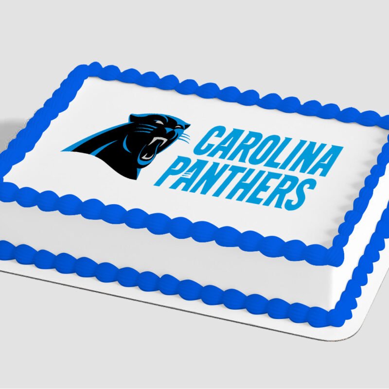 NFL Carolina Panthers Edible Image® by PhotoCake®