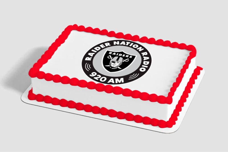NFL Las Vegas Raiders Raider Nation Edible Image® by PhotoCake®