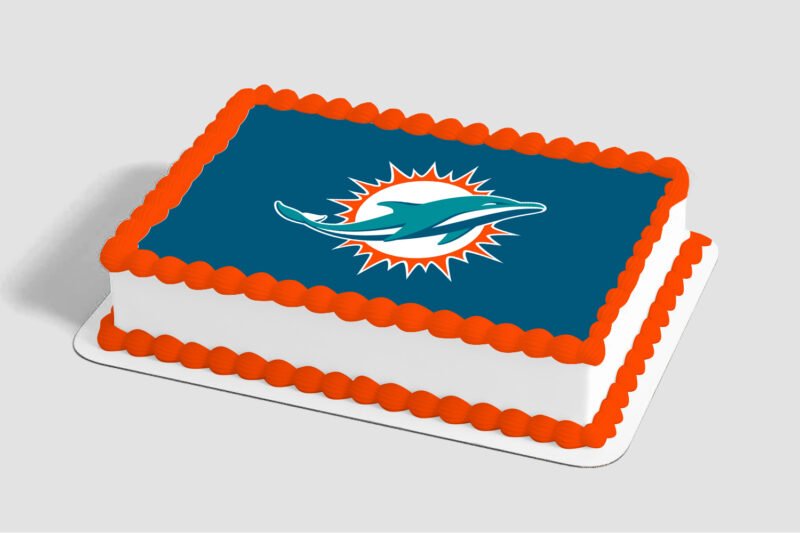 NFL Miami Dolphins Edible Image® by PhotoCake®