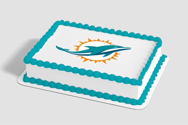 NFL Miami Dolphins Edible Image® by PhotoCake®