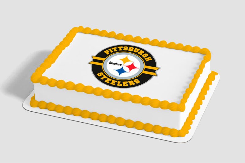 NFL Pittsburgh Steelers Steel Curtain Edible Image® by PhotoCake®