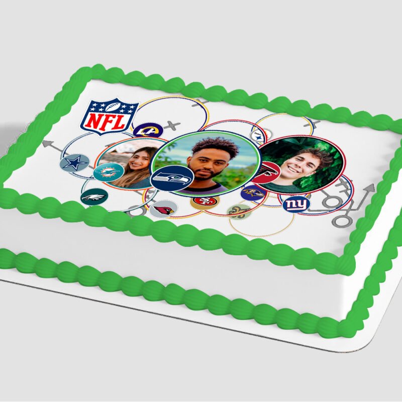 NFL Teams Edible Image® by PhotoCake® Frame