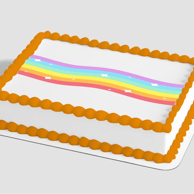 Pastel Rainbow Edible Image® by PhotoCake®