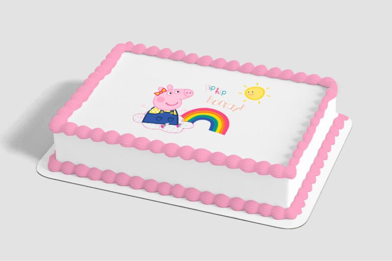 Peppa Pig™ Hip Hip Hooray Edible Image® by PhotoCake®