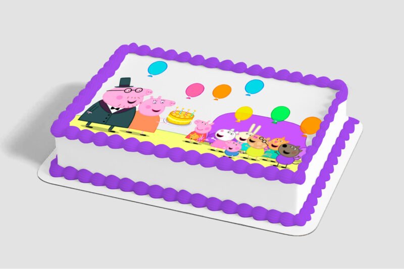 Peppa Pig™ Party!! Edible Image® by PhotoCake® Frame