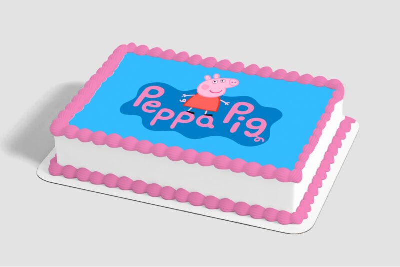 Peppa Pig™ Peppa and George Edible Image® by PhotoCake®