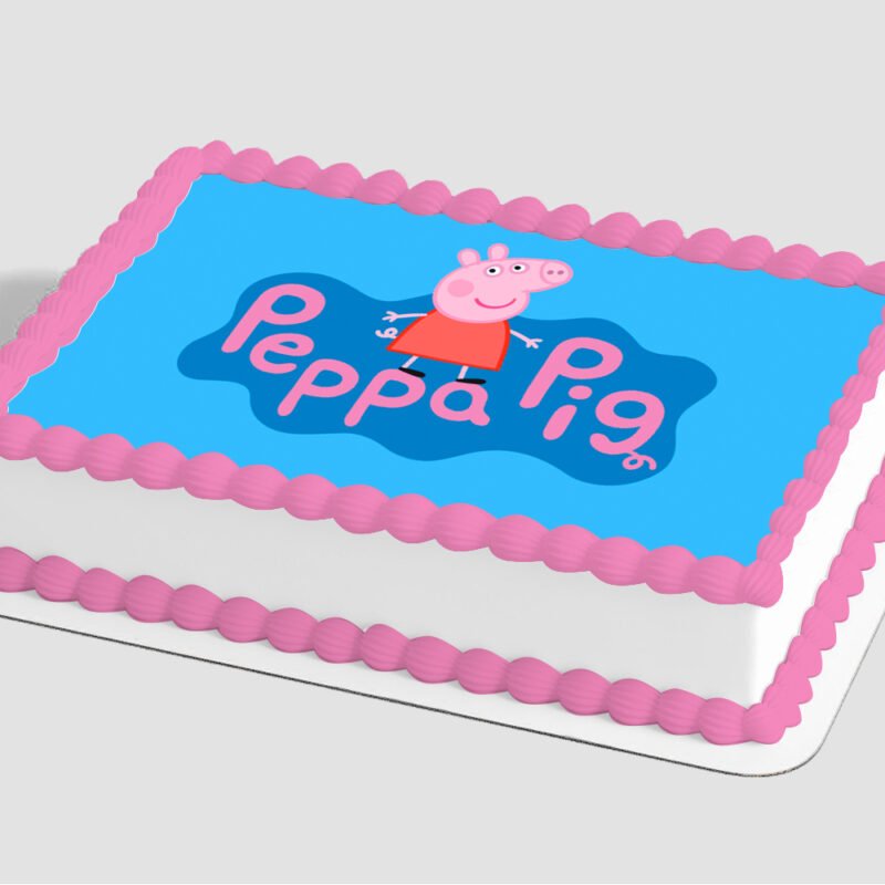 Peppa Pig™ Peppa and George Edible Image® by PhotoCake®