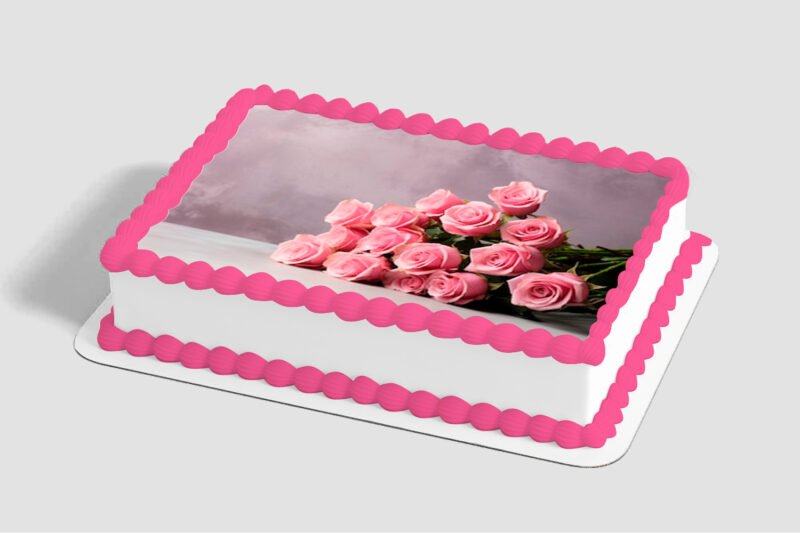 Pink Roses Edible Image® by PhotoCake®