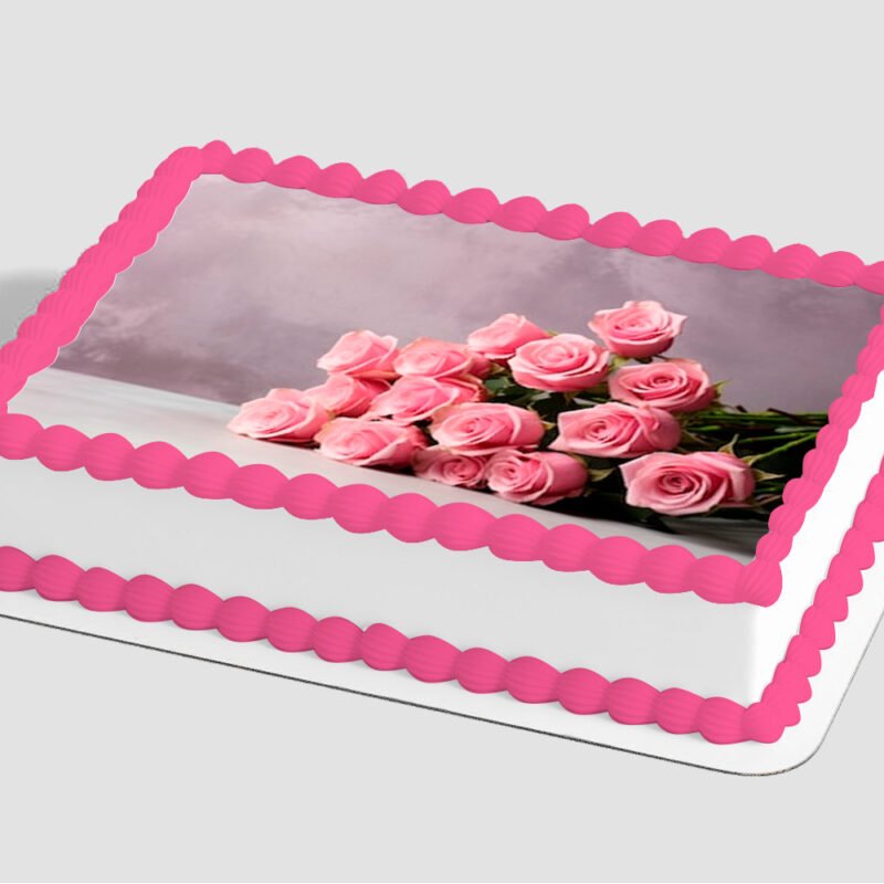 Pink Roses Edible Image® by PhotoCake®