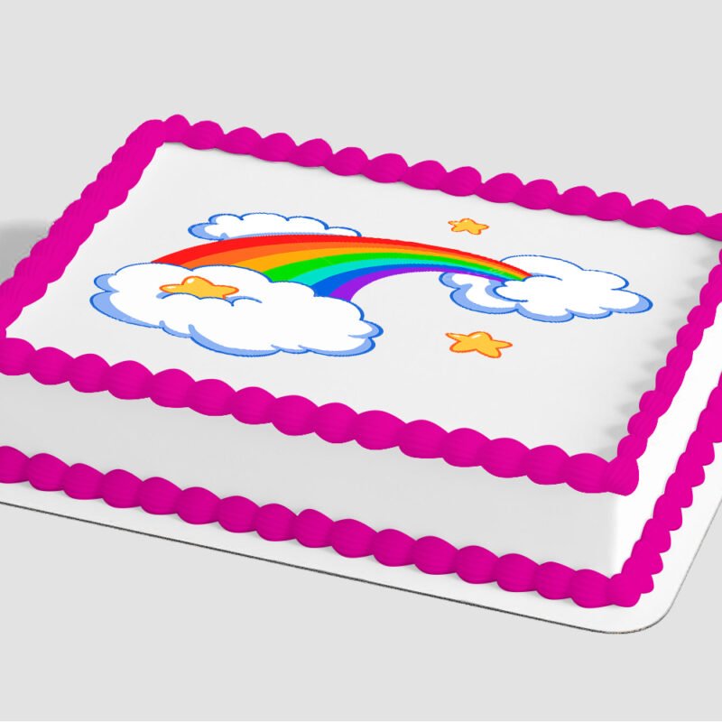 Rainbow with Clouds Edible Image® by PhotoCake®