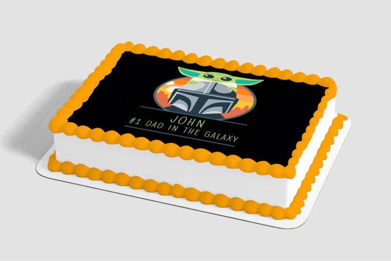 STAR WARS™ The Mandalorian #1 DAD in the Galaxy Edible Image® by PhotoCake®