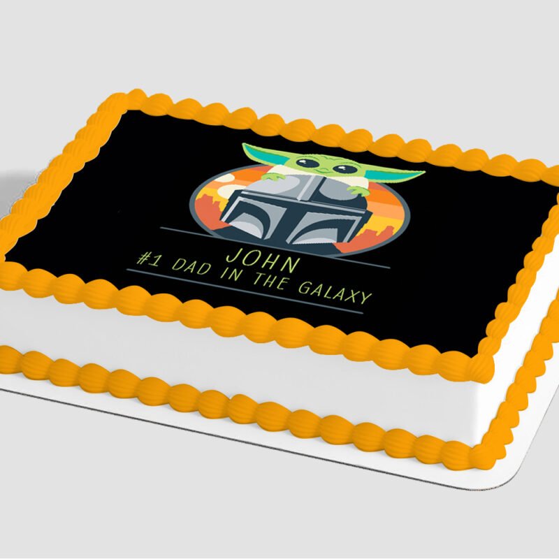 STAR WARS™ The Mandalorian #1 DAD in the Galaxy Edible Image® by PhotoCake®
