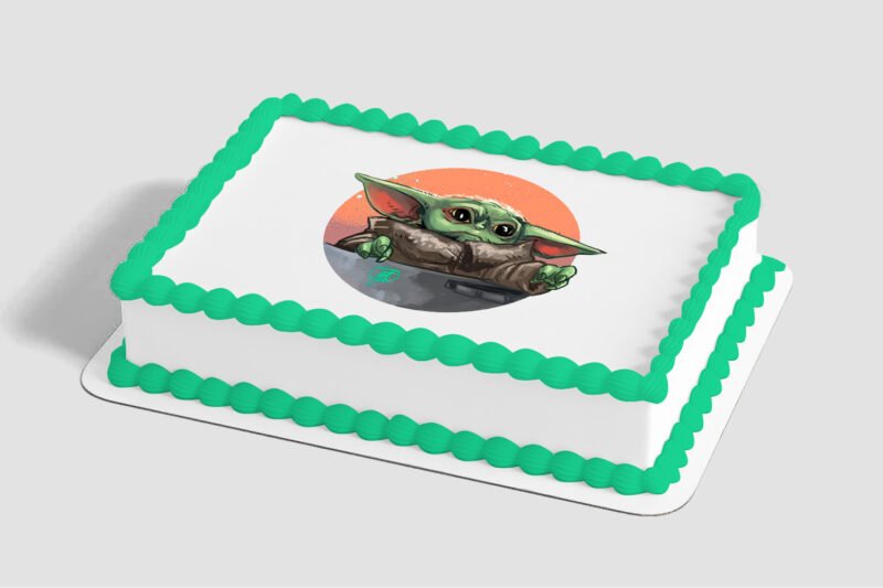 STAR WARS™ The Mandalorian The Child in the Pram Edible Image® by PhotoCake®