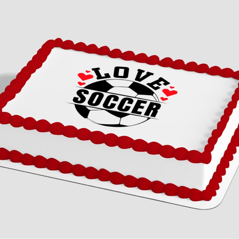 Soccer Love Edible Image® by PhotoCake®