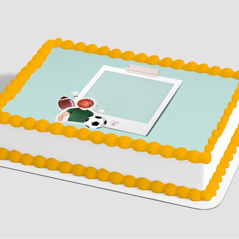 Sports Collage Edible Image® by PhotoCake® Frame