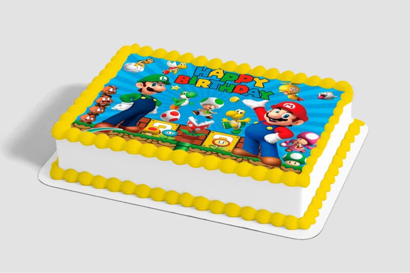 Super Mario™ Game On Edible Image® by PhotoCake®