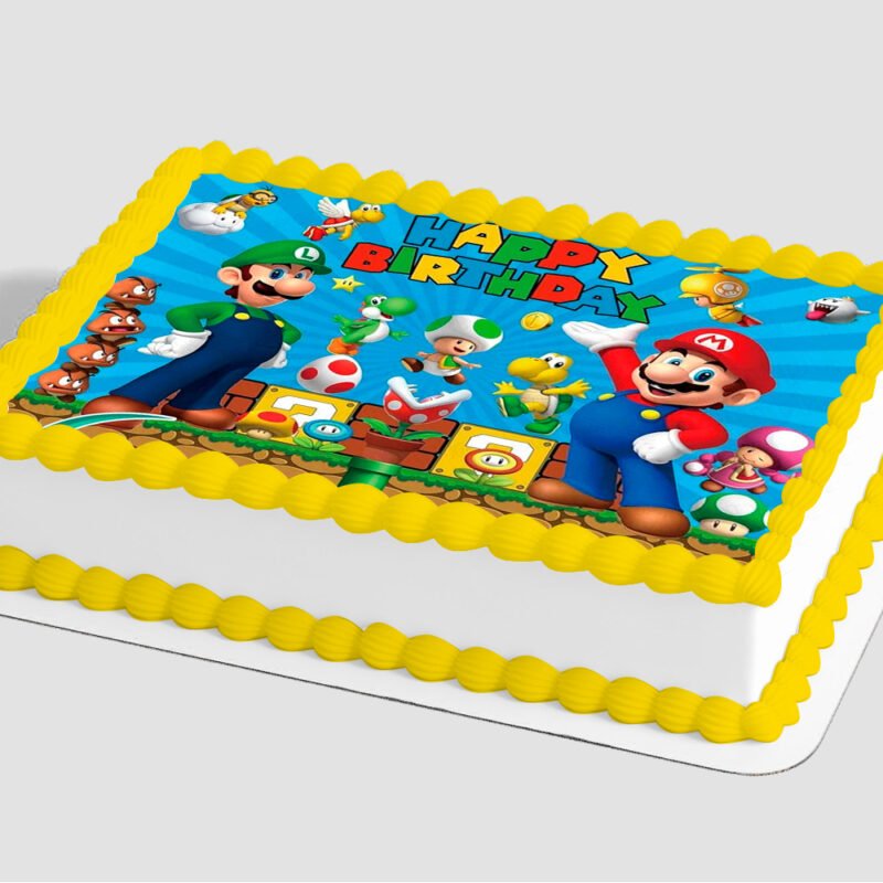 Super Mario™ Game On Edible Image® by PhotoCake®