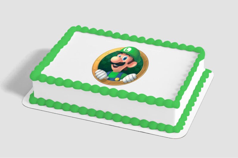 Super Mario™ Luigi Okie Dokie! Edible Image® by PhotoCake®