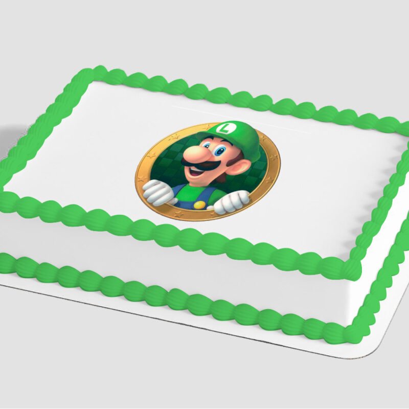 Super Mario™ Luigi Okie Dokie! Edible Image® by PhotoCake®