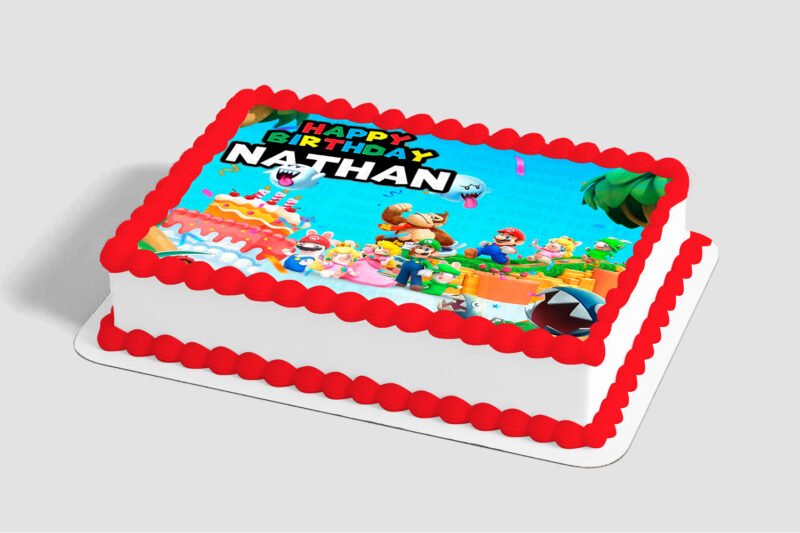 Super Mario™ Power Play Edible Image® by PhotoCake®1