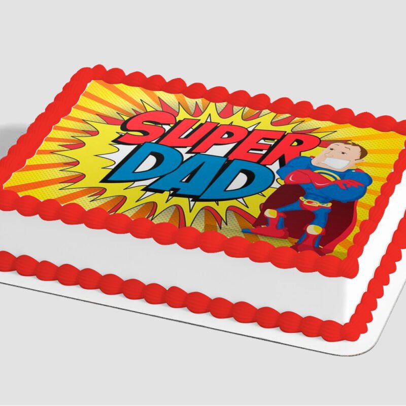 Superman™ Dad, You're my Hero Edible Image® by PhotoCake®