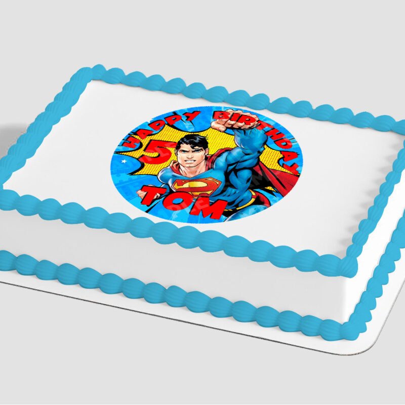 Superman™ Up, Up and Away Edible Image® by PhotoCake®
