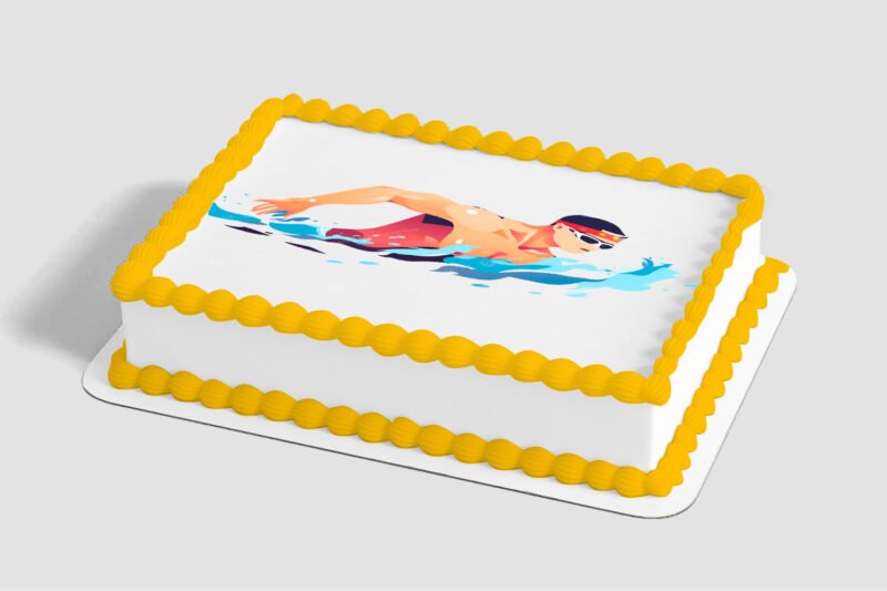 Swimming Edible Image® by PhotoCake®
