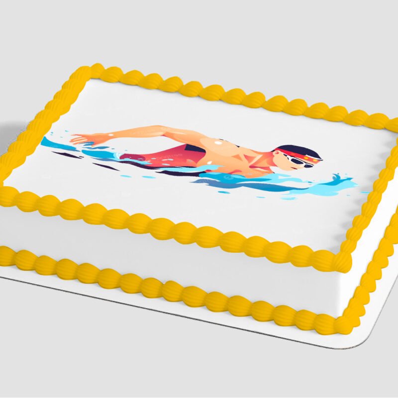 Swimming Edible Image® by PhotoCake®
