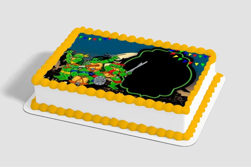 TMNT Mutant Mayhem Super Mutant Edible Image® by PhotoCake® Frame