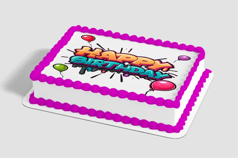 Very Happy Birthday Dots Edible Image® by PhotoCake®