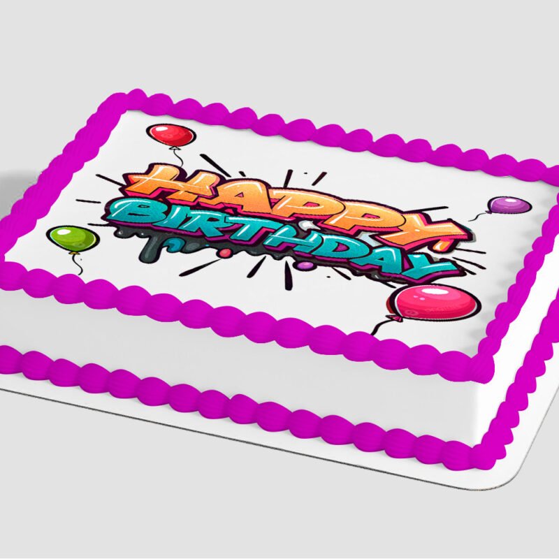 Very Happy Birthday Dots Edible Image® by PhotoCake®
