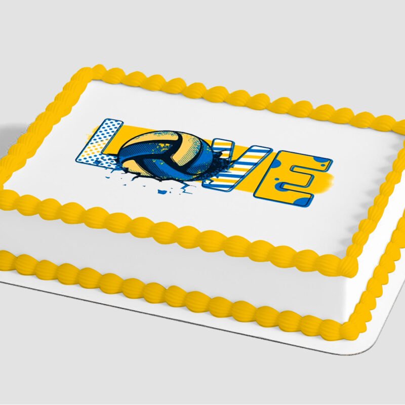 Volleyball Love Edible Image® by PhotoCake®