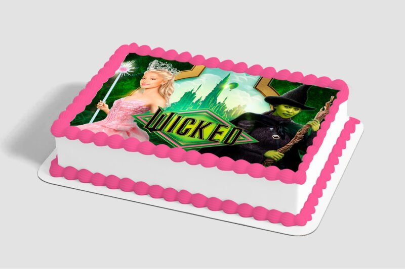 Wicked Glinda and Elphaba Edible Image® by PhotoCake®