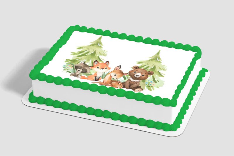 Woodland Buddies Edible Image® by PhotoCake®