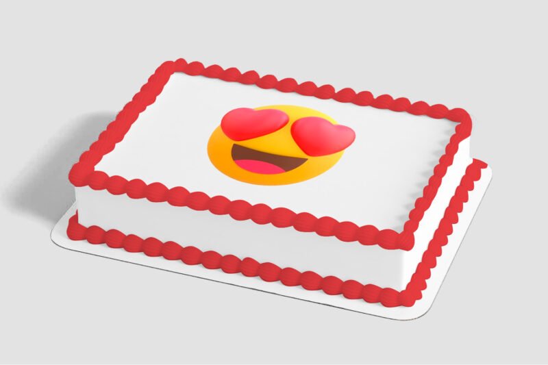 emoji™ Heart Eyes Edible Image® by PhotoCake®