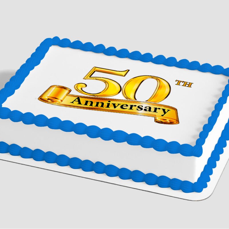 50th Anniversary Edible Image® by PhotoCake®