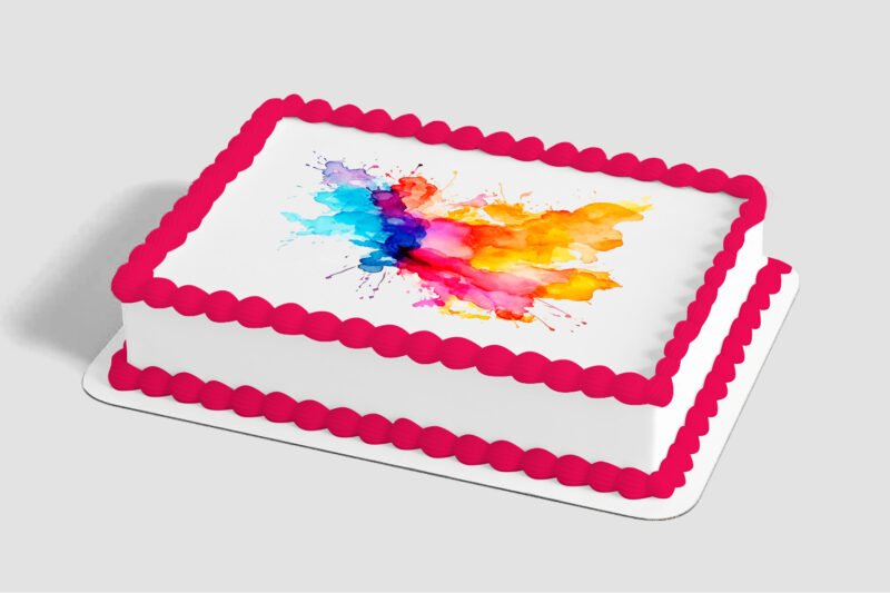 Abstract Watercolor Edible Image® by PhotoCake®