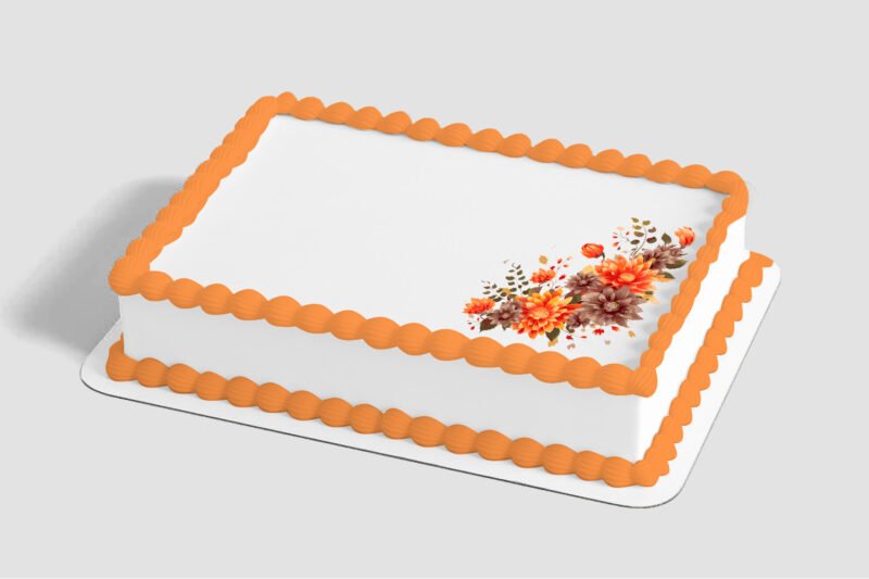 Autumn Flowers Edible Image® by PhotoCake®